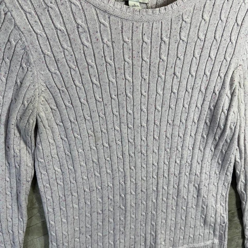 Croft & Barrow lavender pink cable knit sweater woman's  Size S #knitwear - Picture 3 of 7